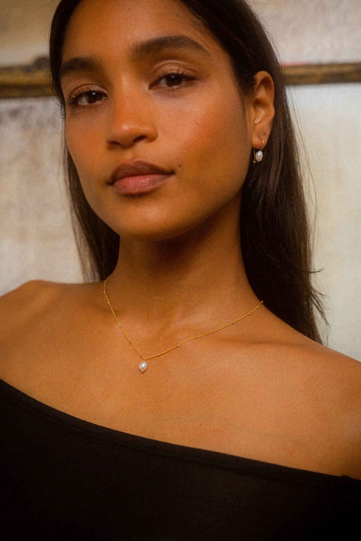 Talão Freshwater Pearl Drop Necklace