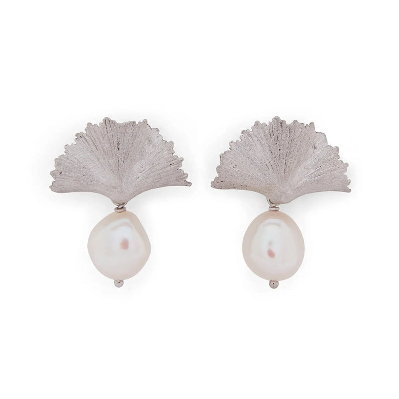 Flor Pearl Drop Earrings - Image #10