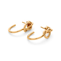 Atou Gold Knot Hoops - Image #4