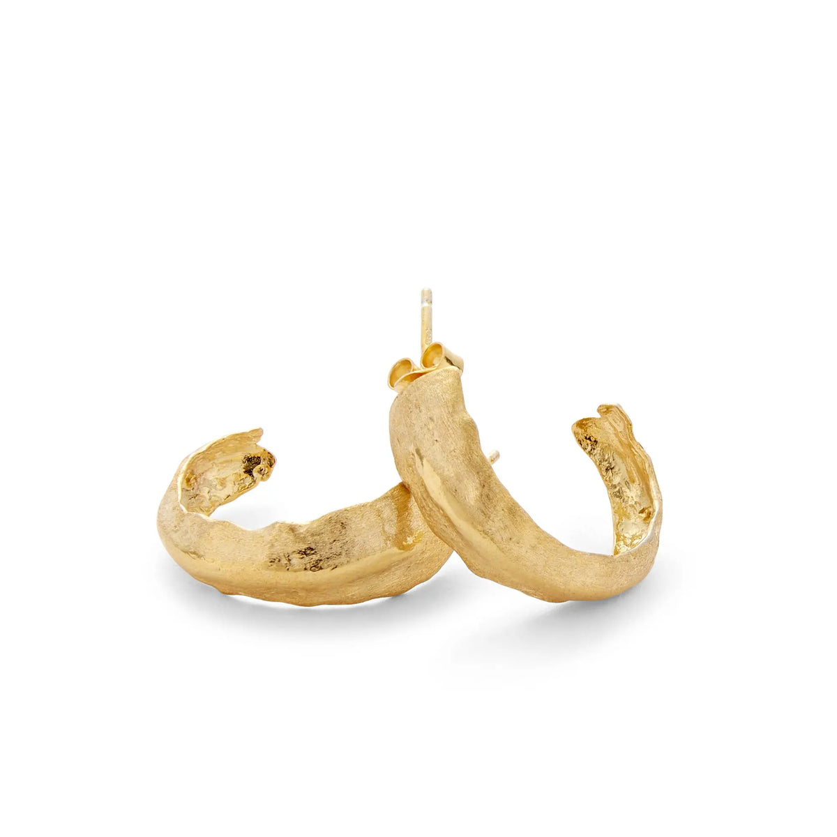 Tosca Large Gold Hoops - Image #12