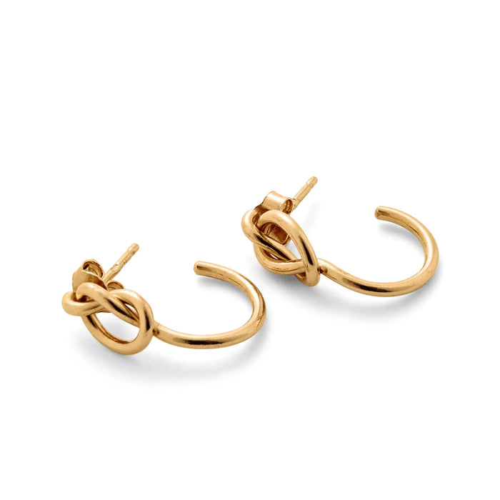 Atou Gold Knot Hoops - Image #5